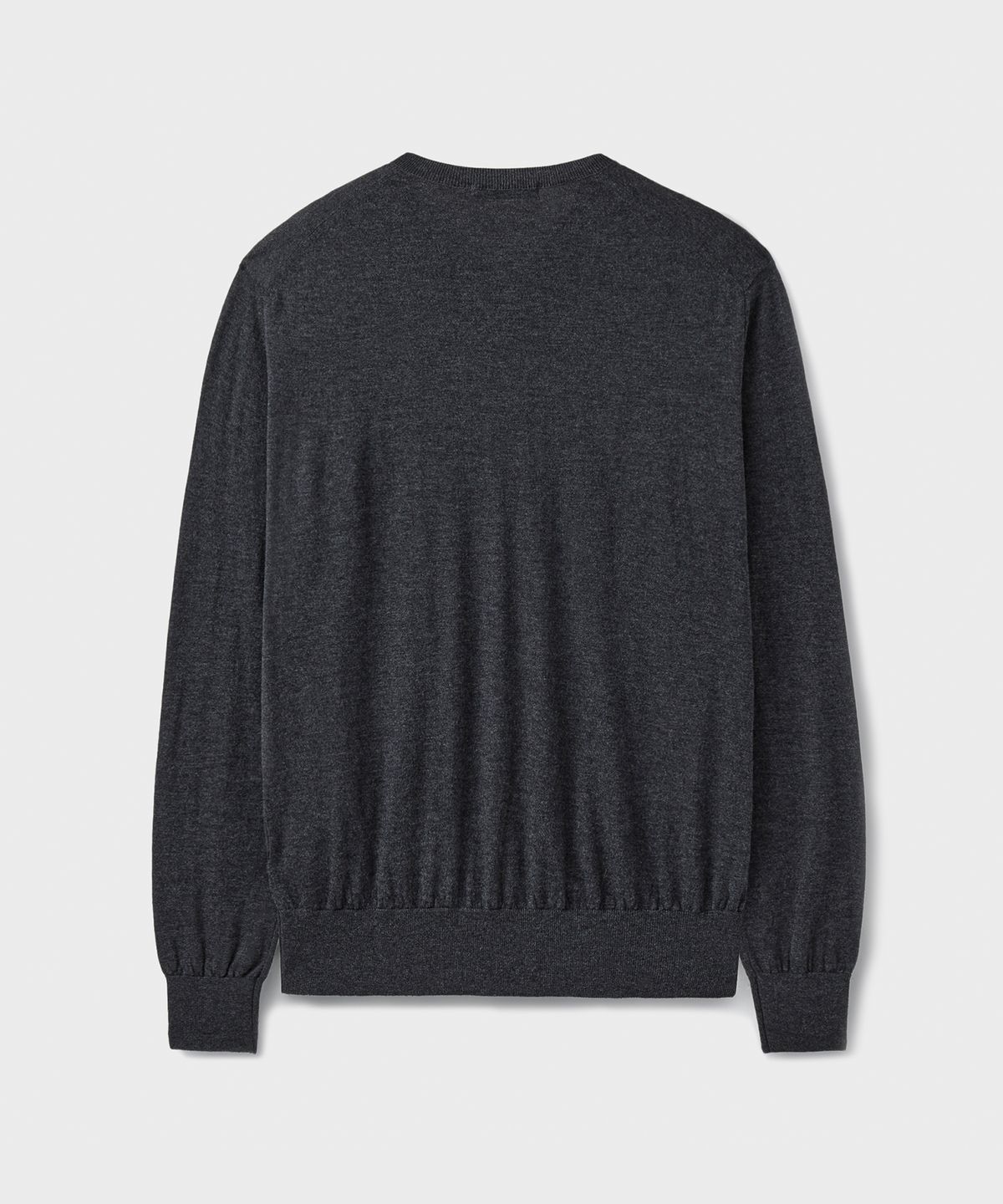 브랜디드(BRANDED) [SUPERIOR] ESSENTIAL SUPERFINE V-NECK KNIT [CHARCOAL]