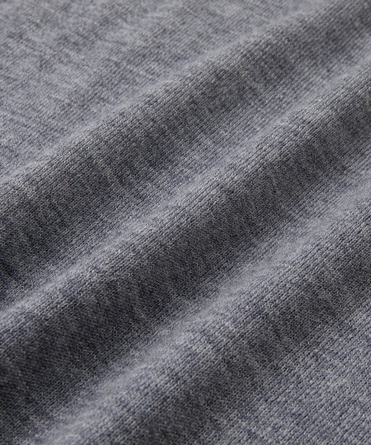 브랜디드(BRANDED) [SUPERIOR] ESSENTIAL SUPERFINE V-NECK KNIT [MELANGE GRAY]
