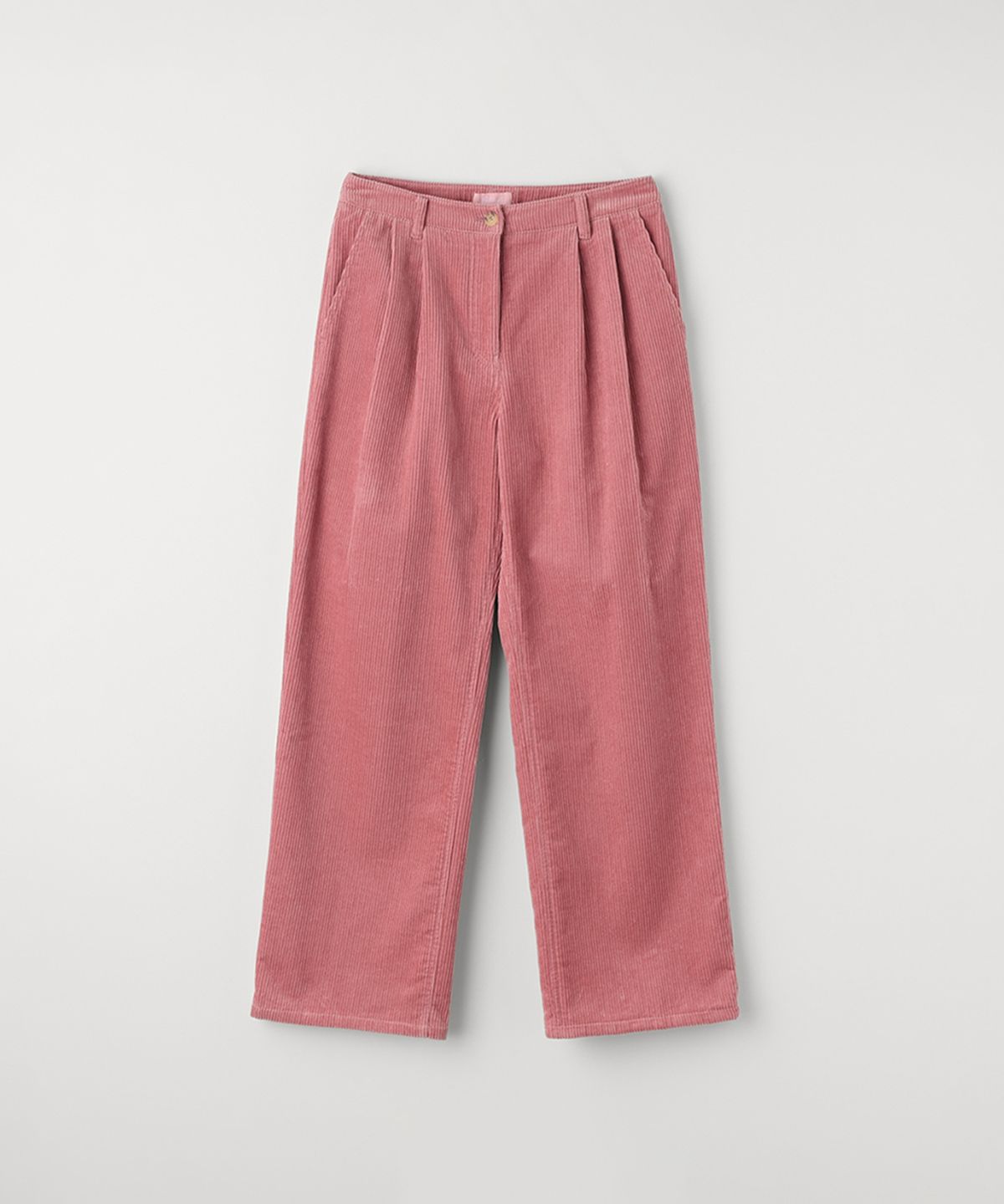 셀리테일즈(CELITAILS) HEART EMBROIDERY CORDUROY WIDE PANTS_PINK