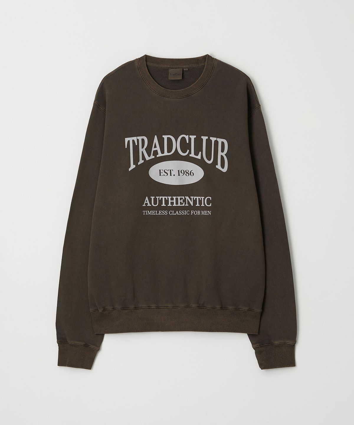 트래드클럽(TRADCLUB) 글래스고 피그먼트 워싱 오버 맨투맨 5컬러