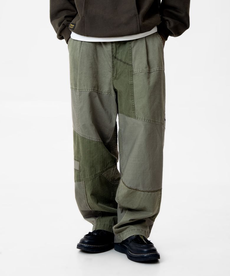 Patchwork Military Pants_Green