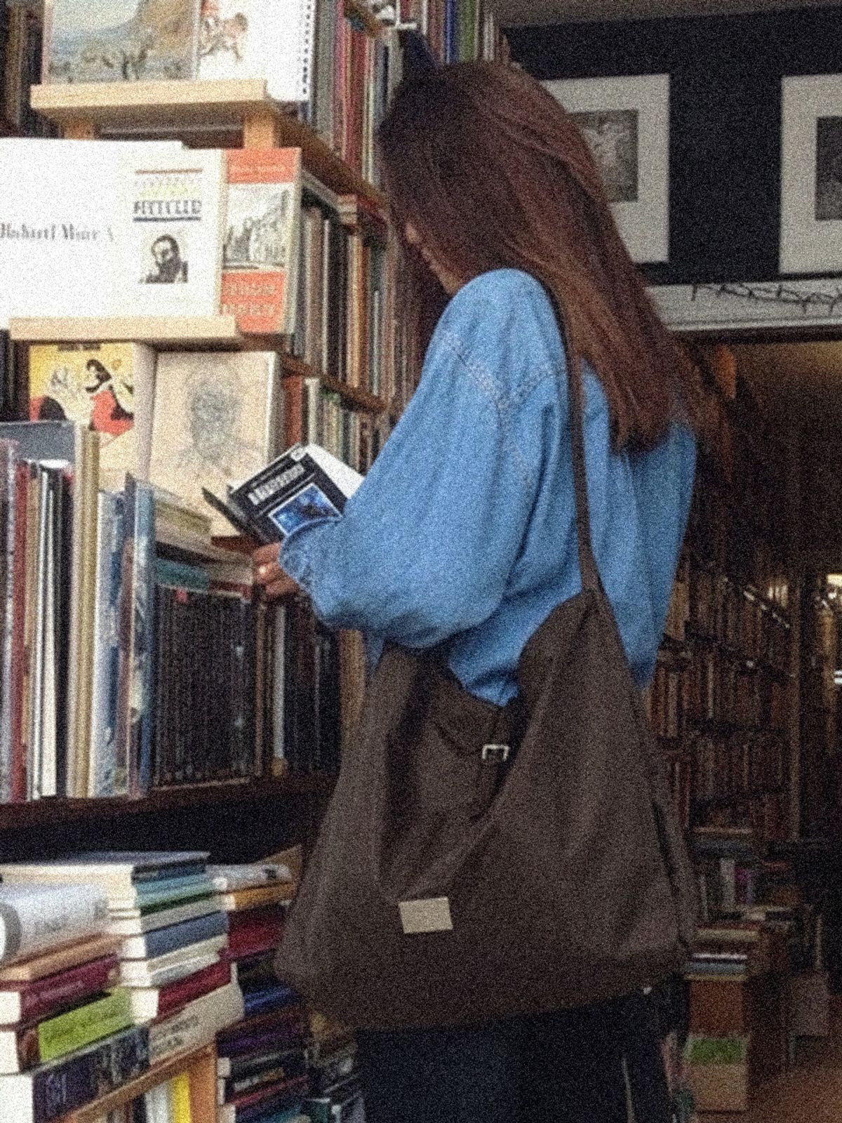 샐볼(SALBOL) SYMBOL NYLON SHOPPER BAG [BROWN]
