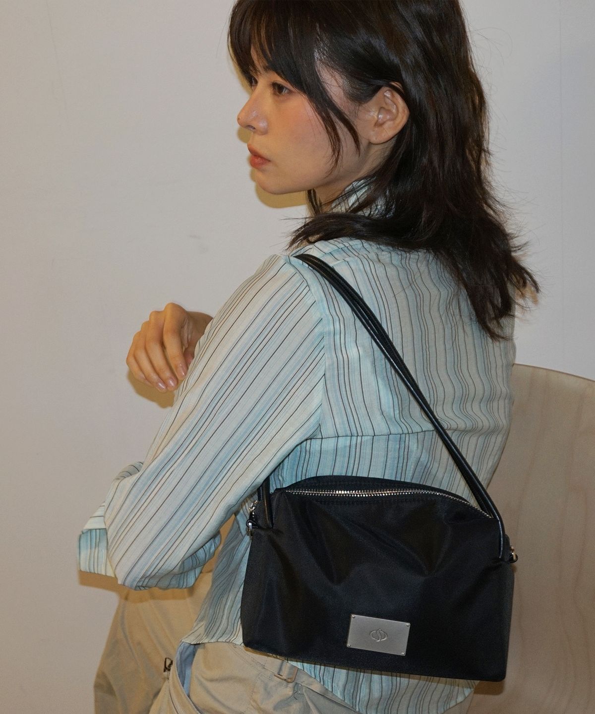 샐볼(SALBOL) SYMBOL NYLON COMPACTBAG [BLACK]