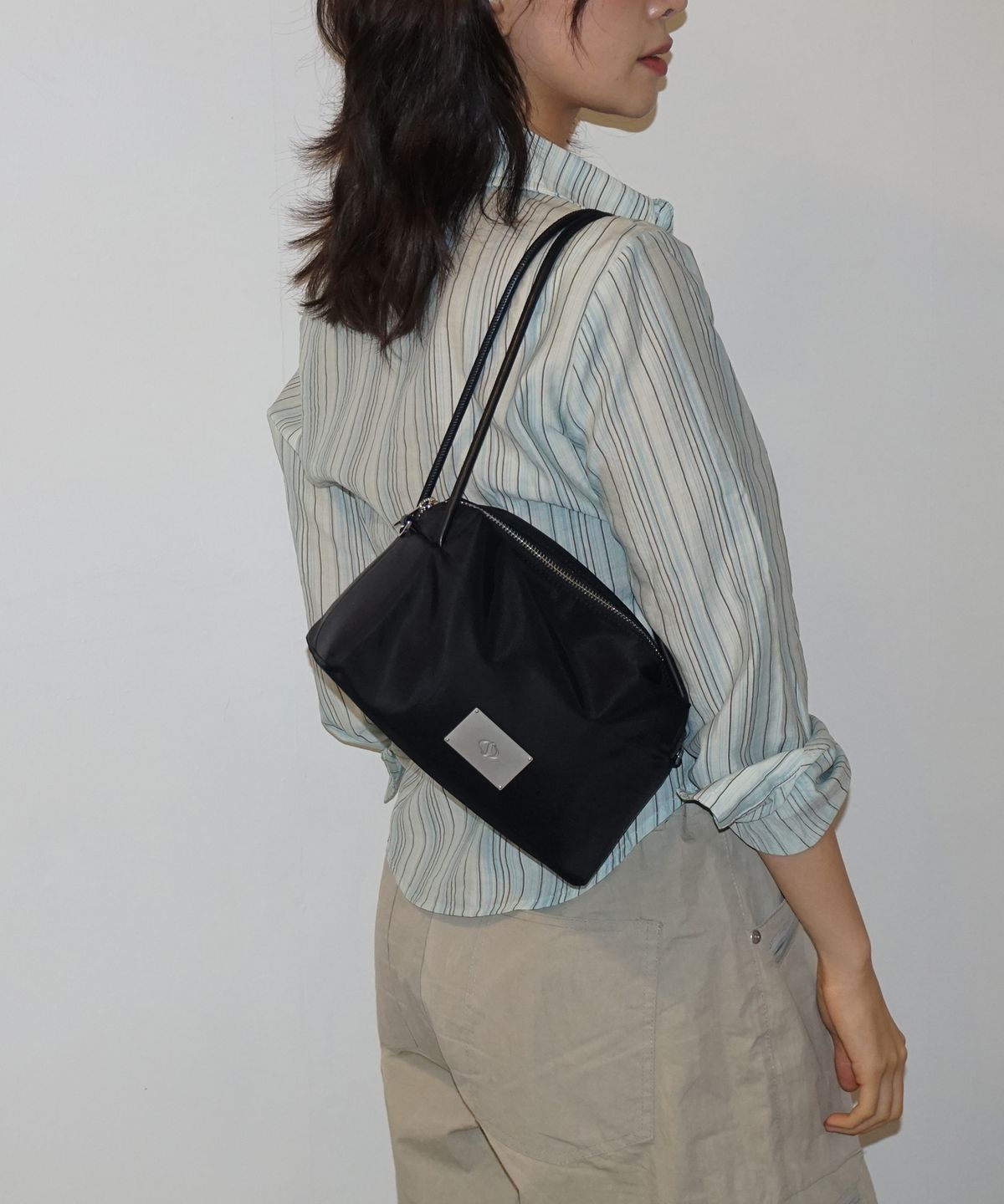 샐볼(SALBOL) SYMBOL NYLON COMPACTBAG [BLACK]