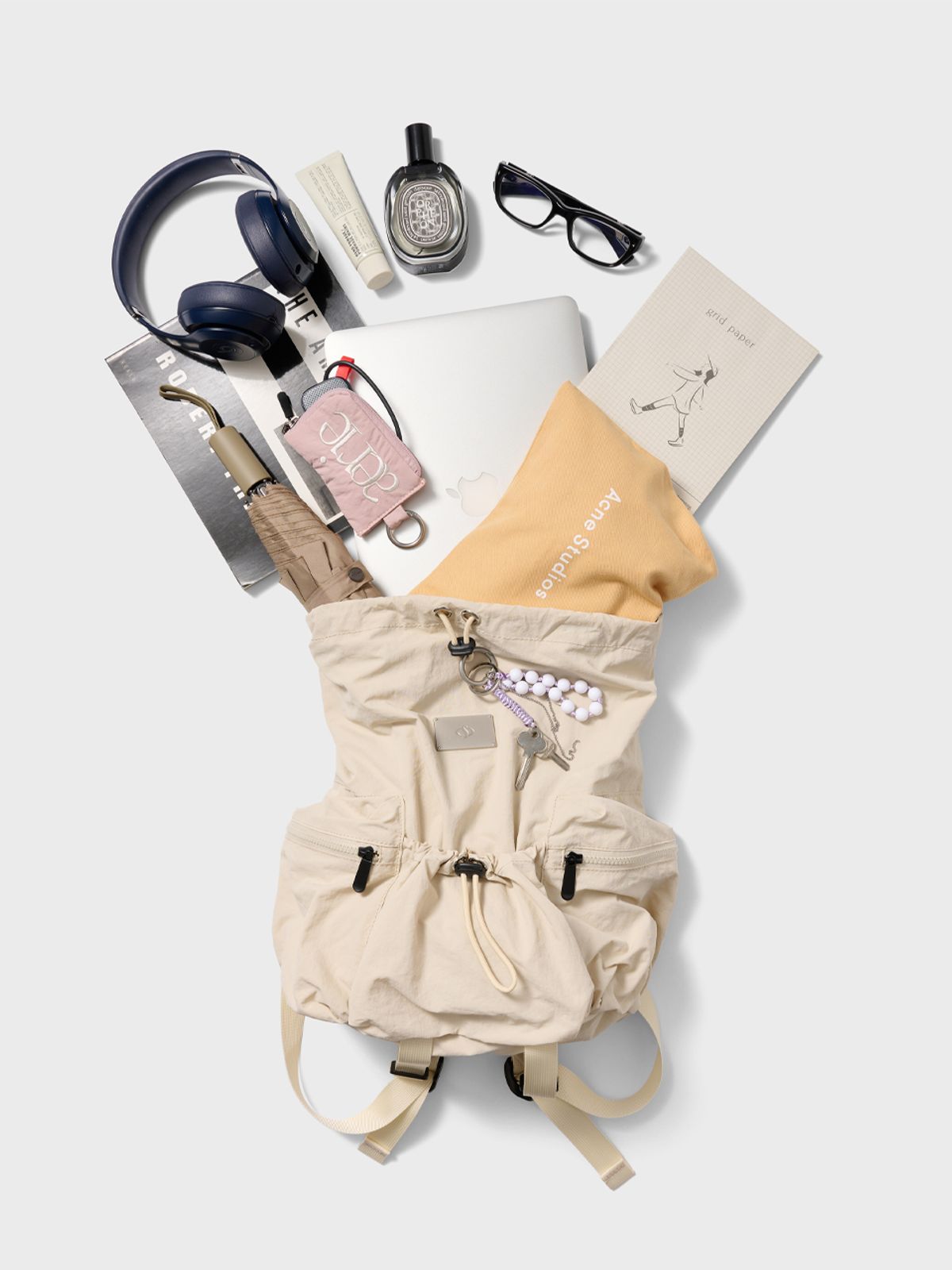 샐볼(SALBOL) LIGHT STREET SMALL BACKPACK [BEIGE]