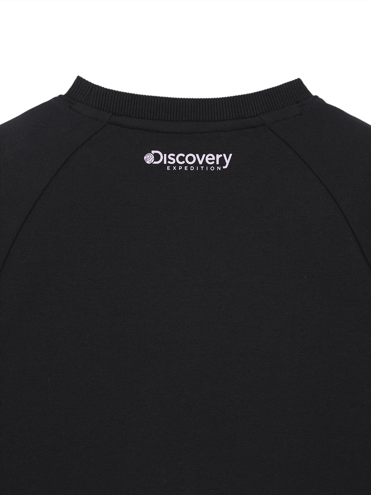 디스커버리 키즈(DISCOVERY KIDS) 여아 레이어드 기모 맨투맨 (BLACK)