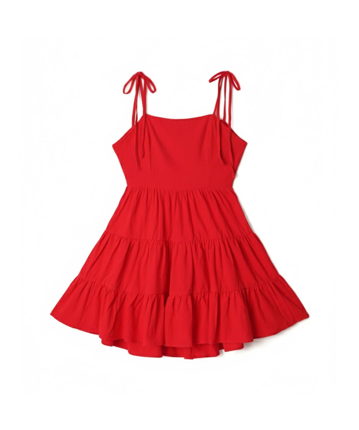 비키니밴더(VIKINI VENDER) 비에타 백포인트 미니 원피스 - Red