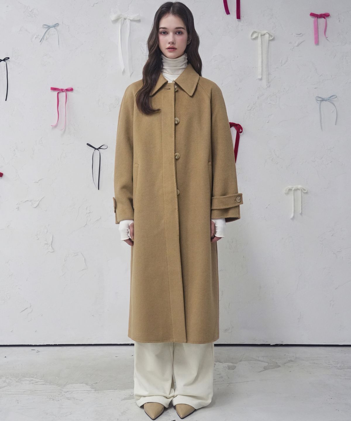 비바셔스(VIVACIOUS) Louvre Handmade Wool Coat CAMEL