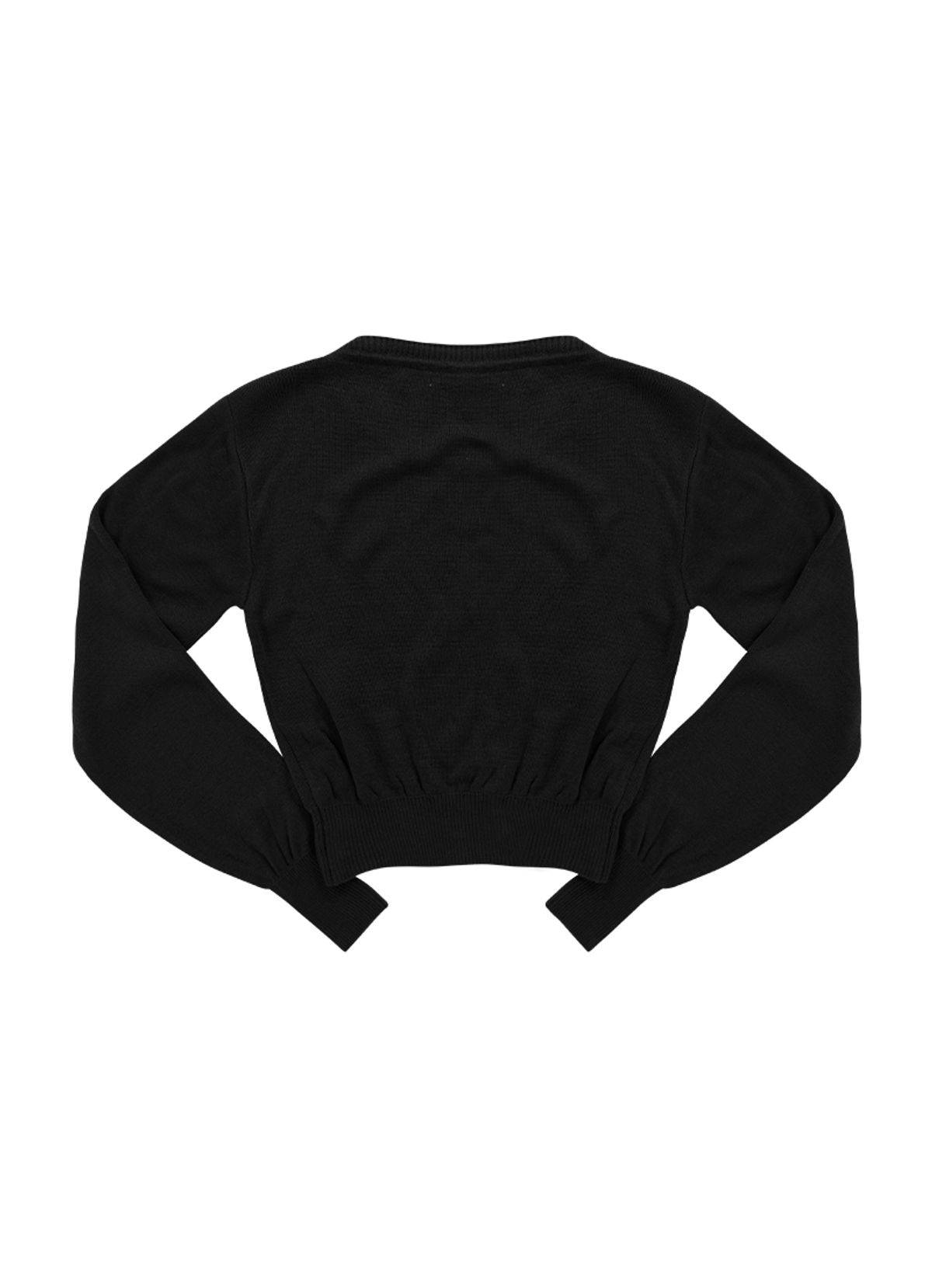 애즈온(ASON) MOLLY CROP KNIT / BLACK