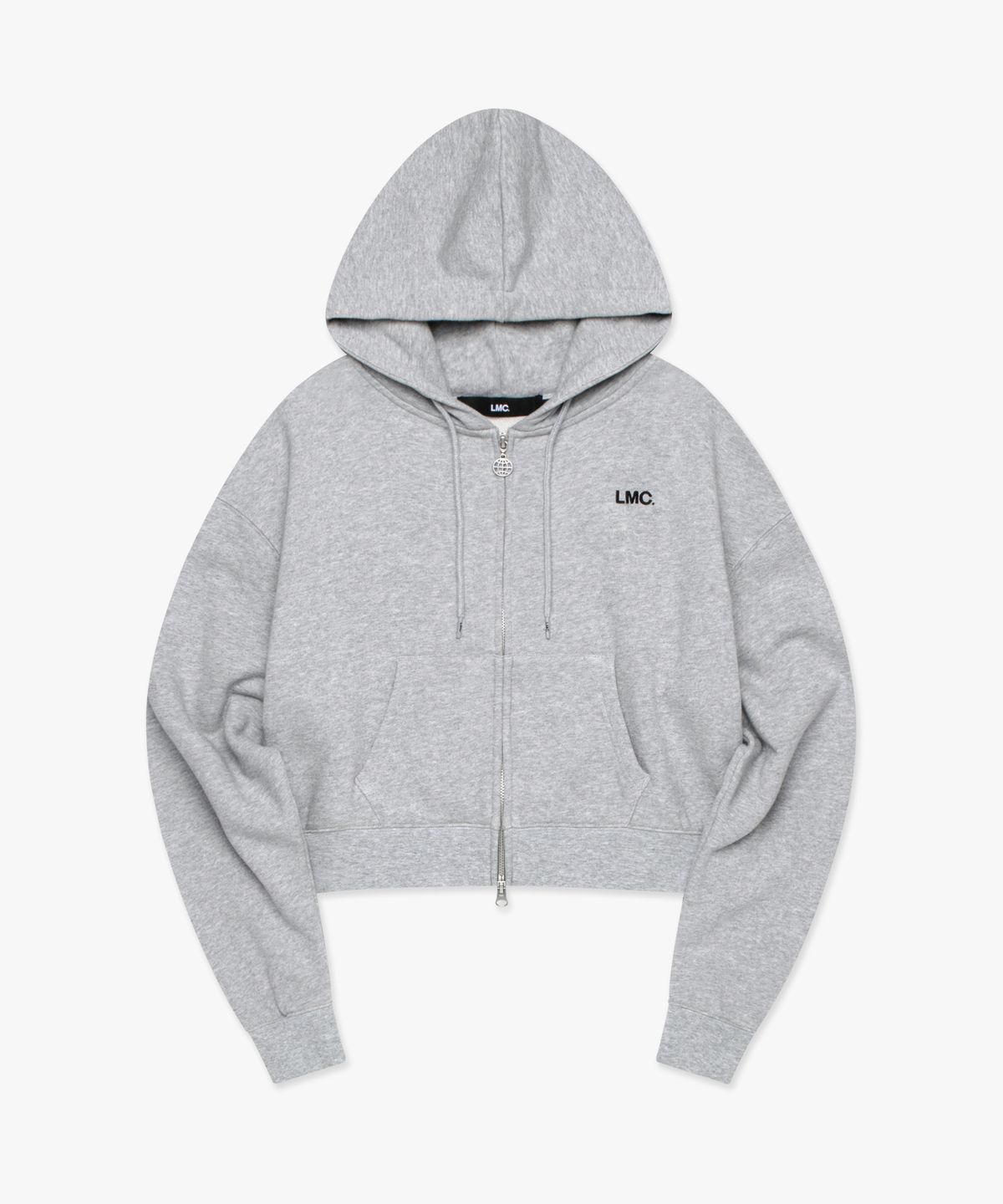 엘엠씨(LMC) WM OG CROPPED ZIP-UP HOODIE heather gray