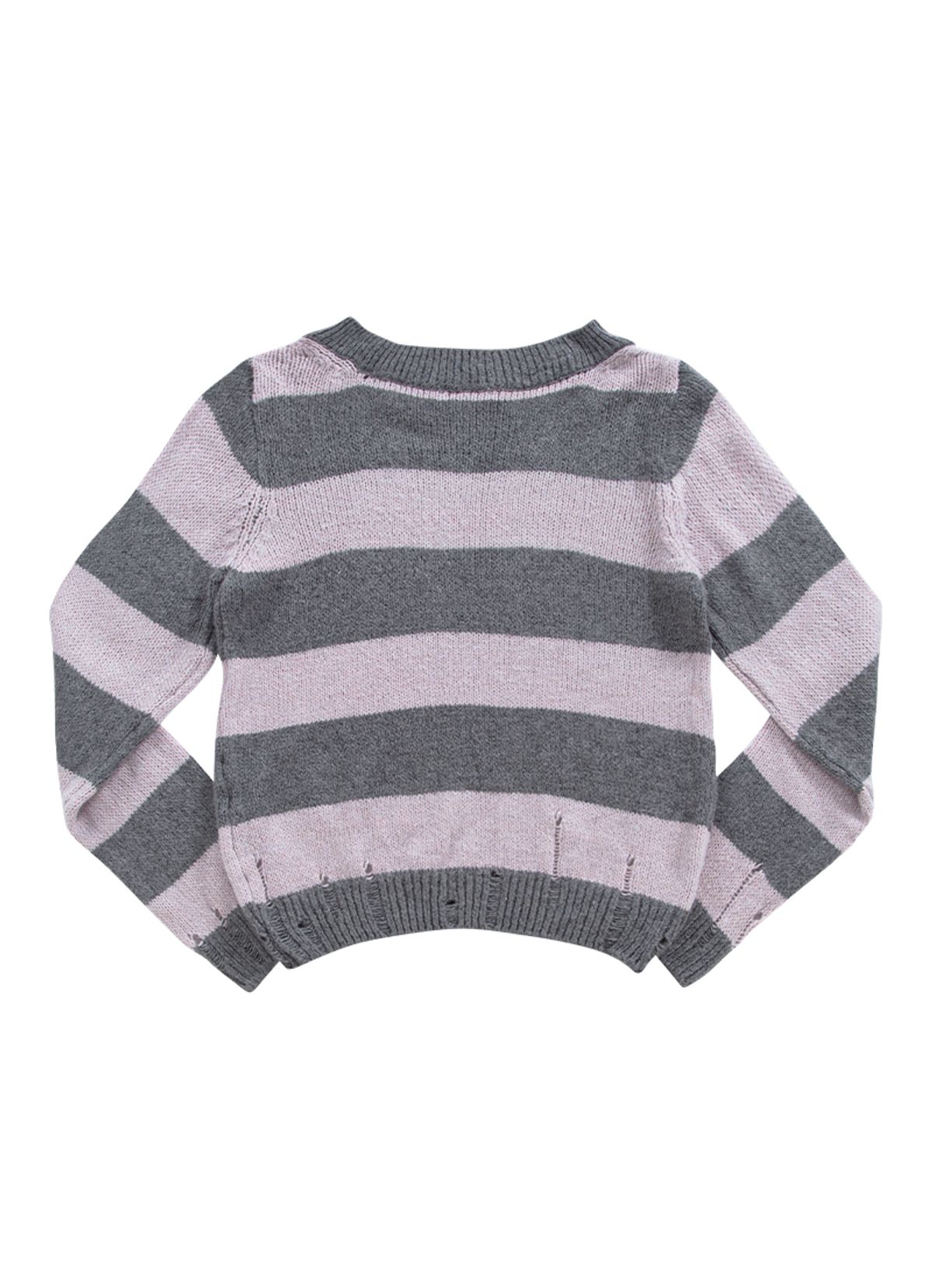 애즈온(ASON) SORI OFF STRIPE KNIT / PINK
