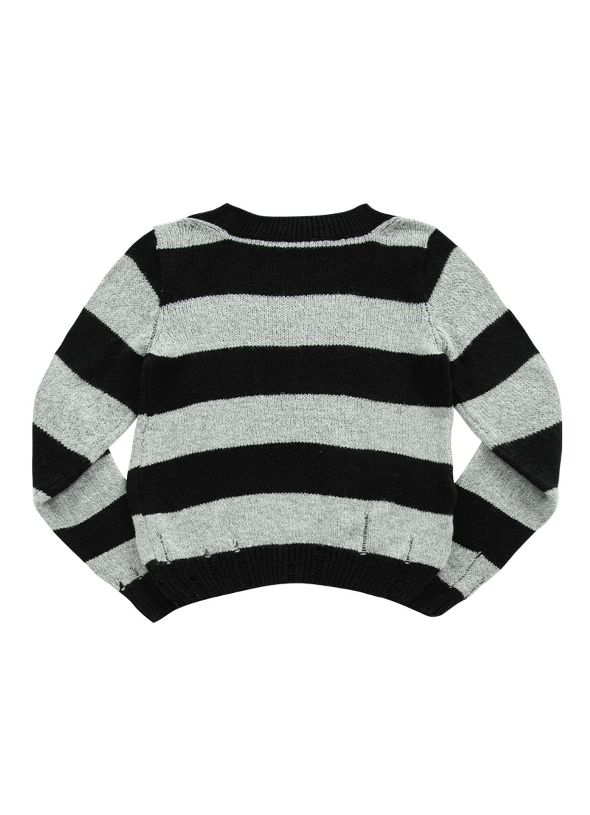 애즈온(ASON) SORI OFF STRIPE KNIT / BLACK