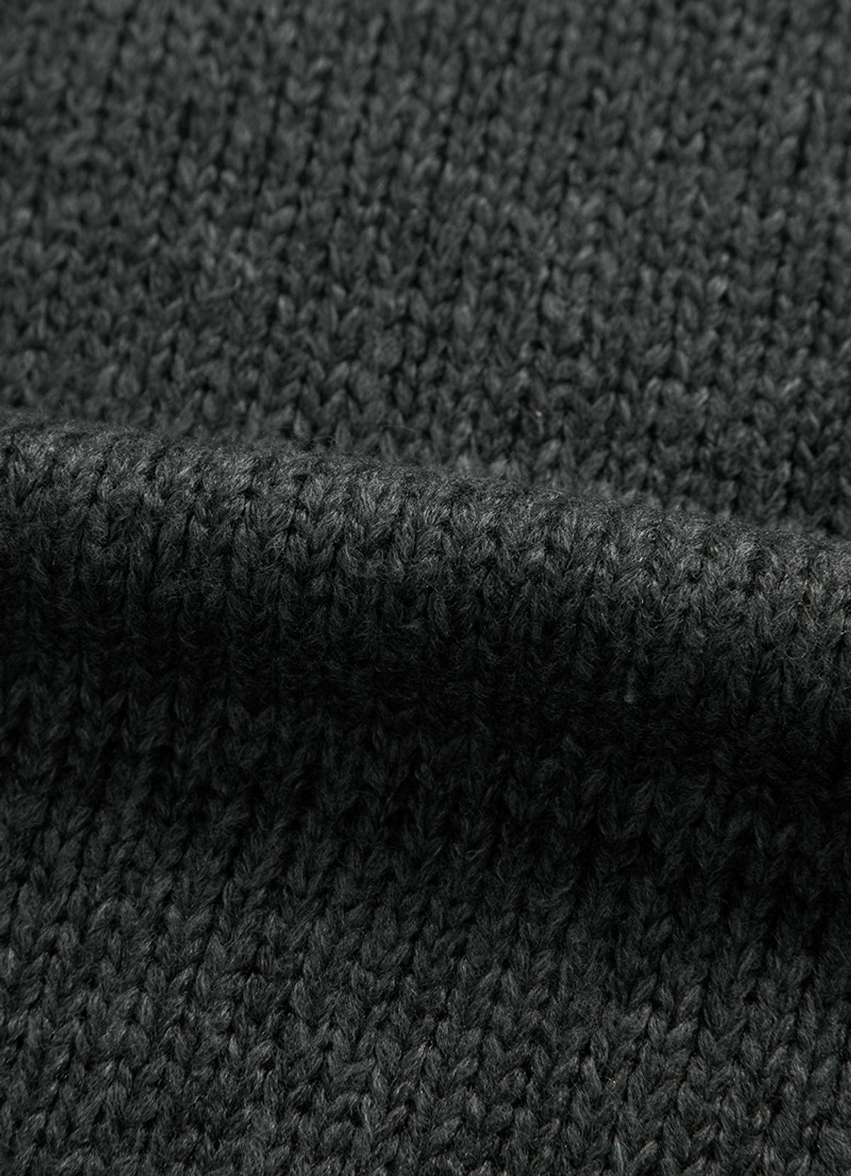애즈온(ASON) POPO HOOD KNIT / CHARCOAL