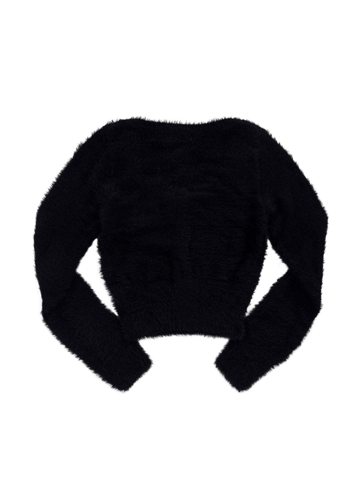 애즈온(ASON) NIA HAIRY CARDIGAN / BLACK