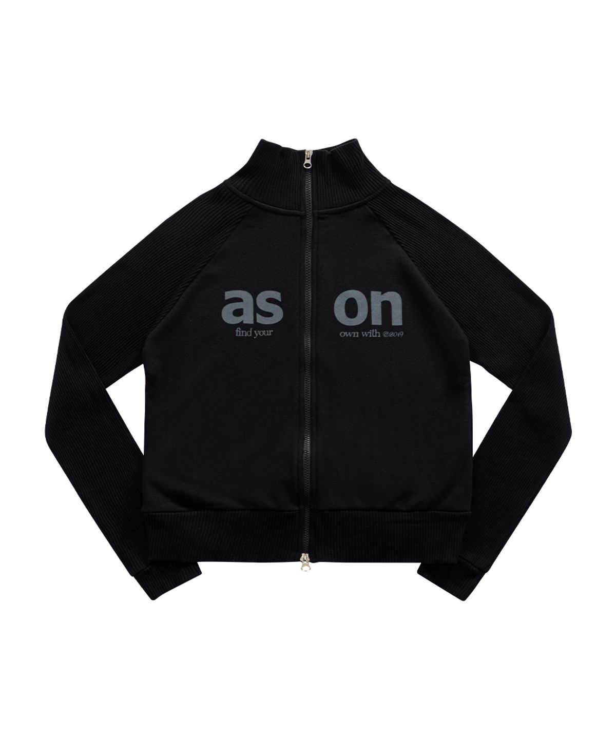애즈온(ASON) SALT ZIP-UP / BLACK