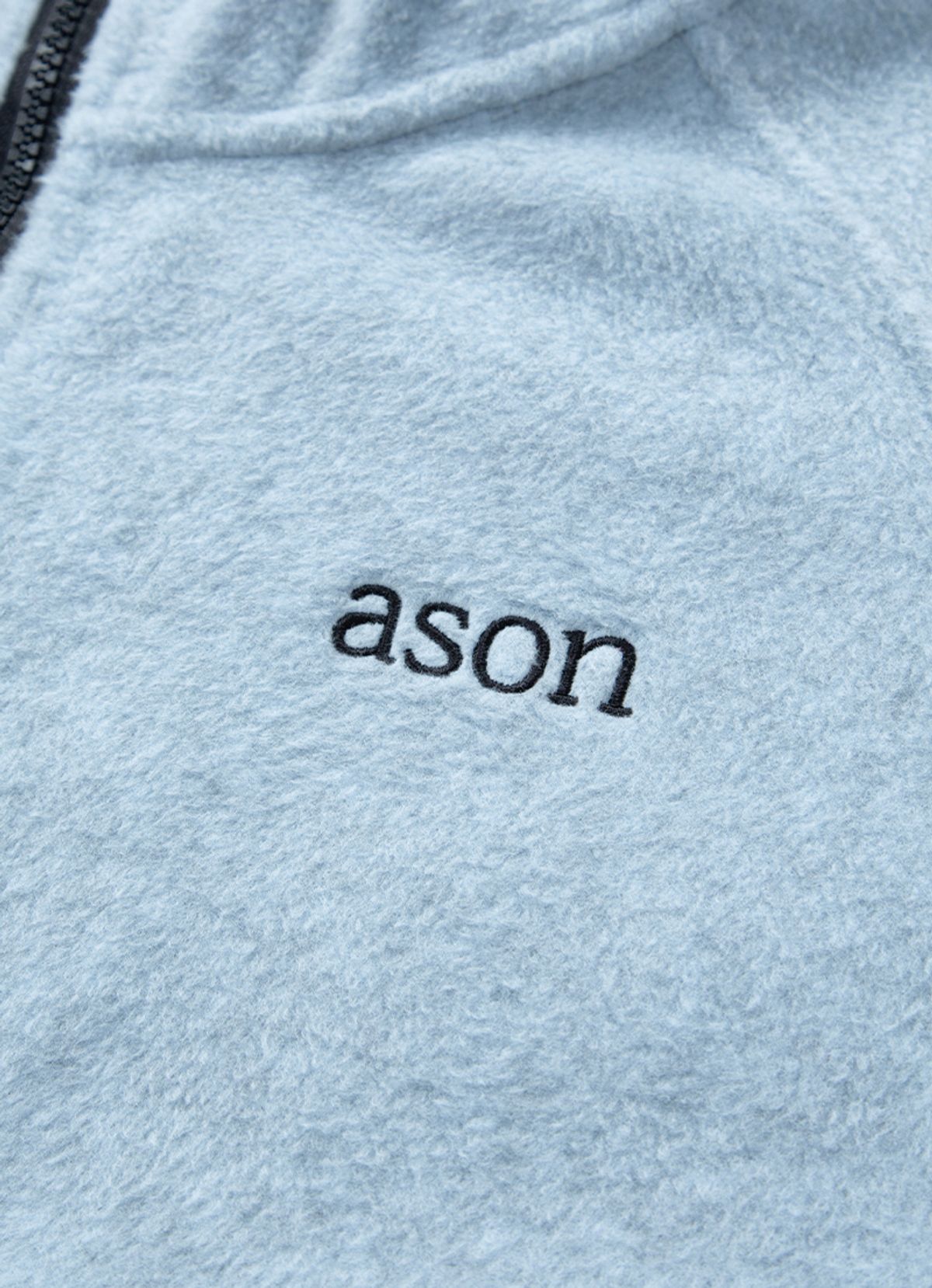 애즈온(ASON) FLEECE ZIP-UP / LIGHT-BLUE