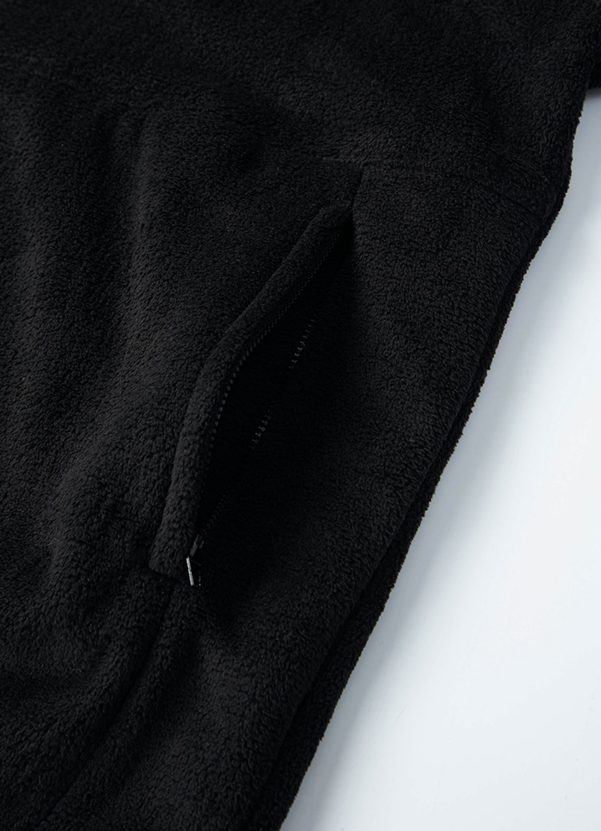 애즈온(ASON) FLEECE ZIP-UP / BLACK