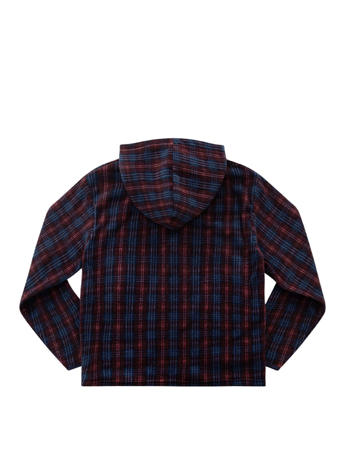 애즈온(ASON) CHECK FLEECE HOOD ZIP-UP