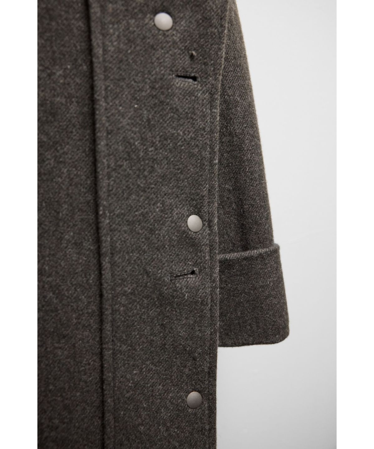 유스(YOUTH) Detachable Shawl Collar Coat - Brown
