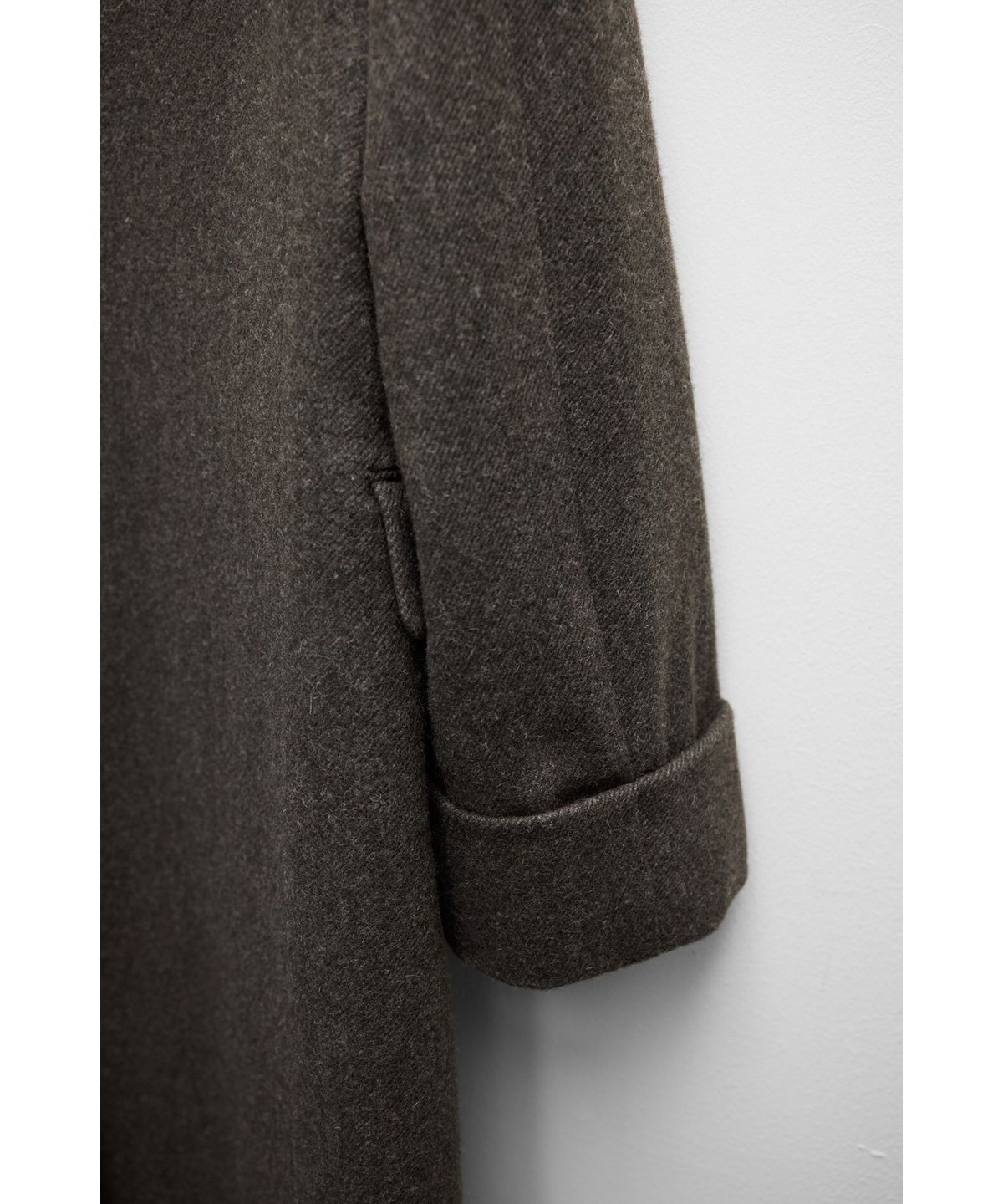 유스(YOUTH) Detachable Shawl Collar Coat - Brown