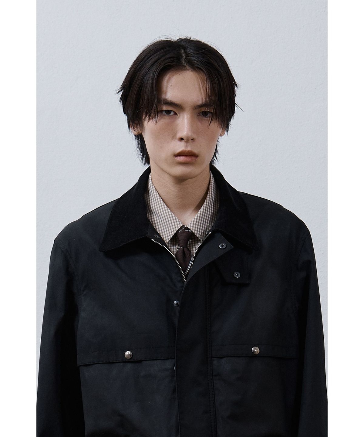 유스(YOUTH) Wax Coated Hunting Jacket - Black