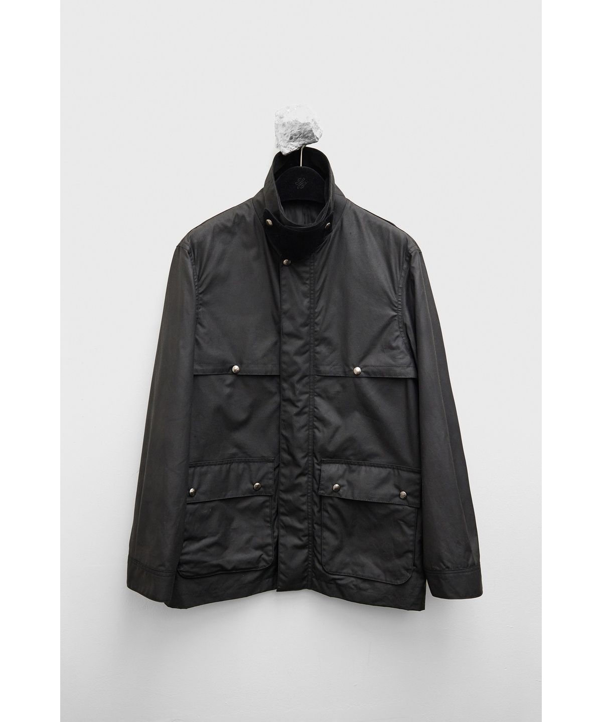 유스(YOUTH) Wax Coated Hunting Jacket - Black