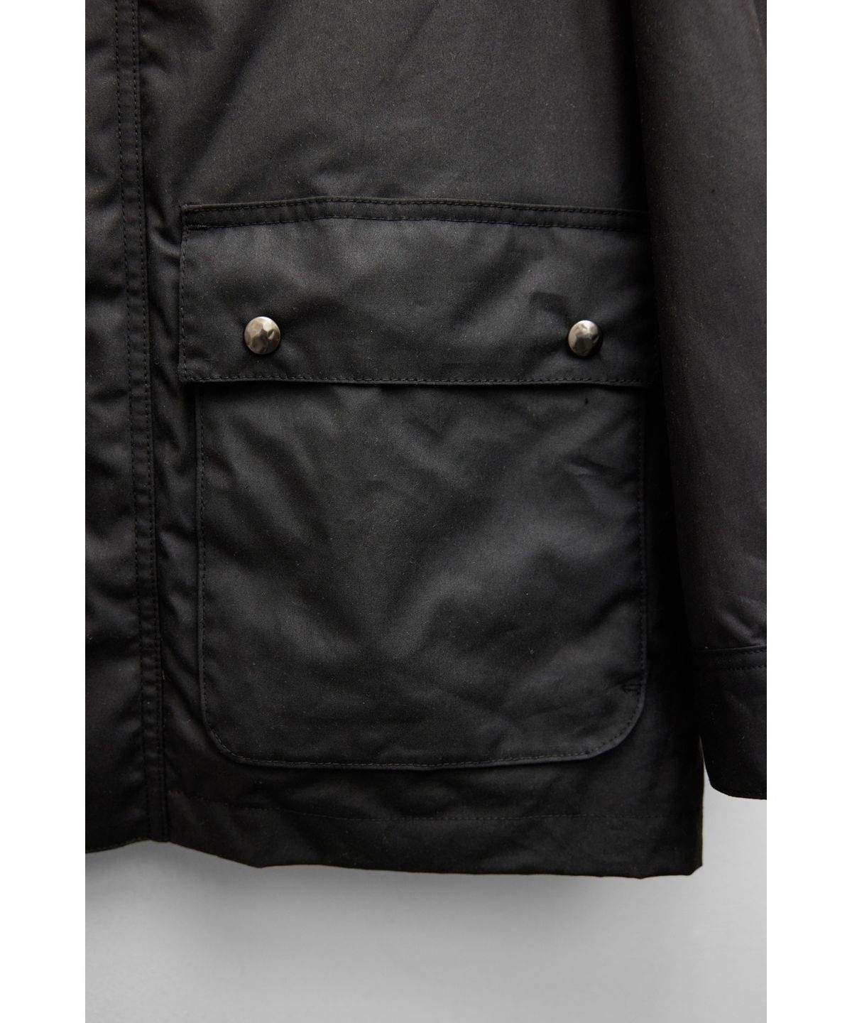 유스(YOUTH) Wax Coated Hunting Jacket - Black