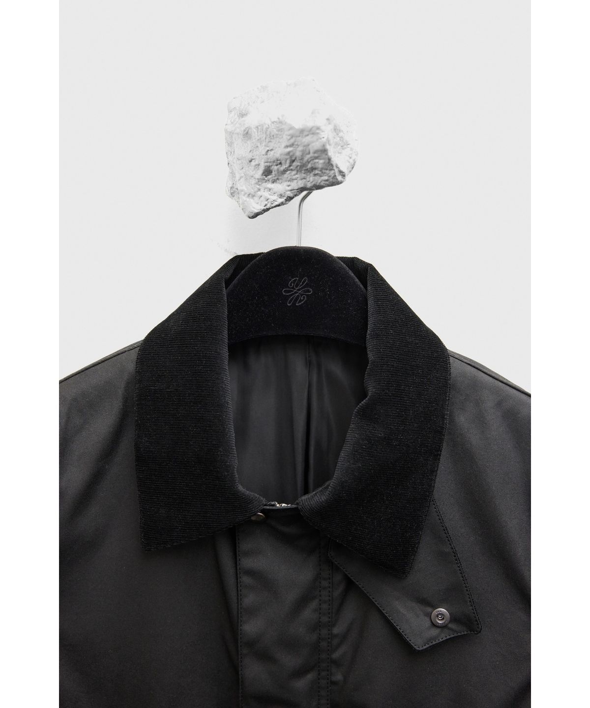 유스(YOUTH) Wax Coated Hunting Jacket - Black