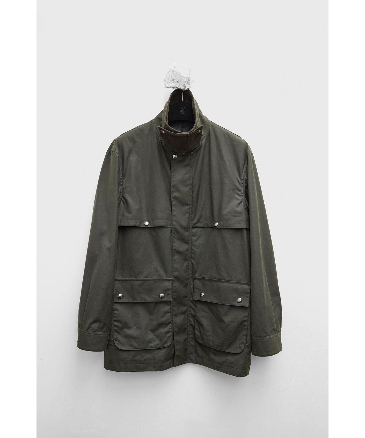 유스(YOUTH) Wax Coated Hunting Jacket - Dark Green