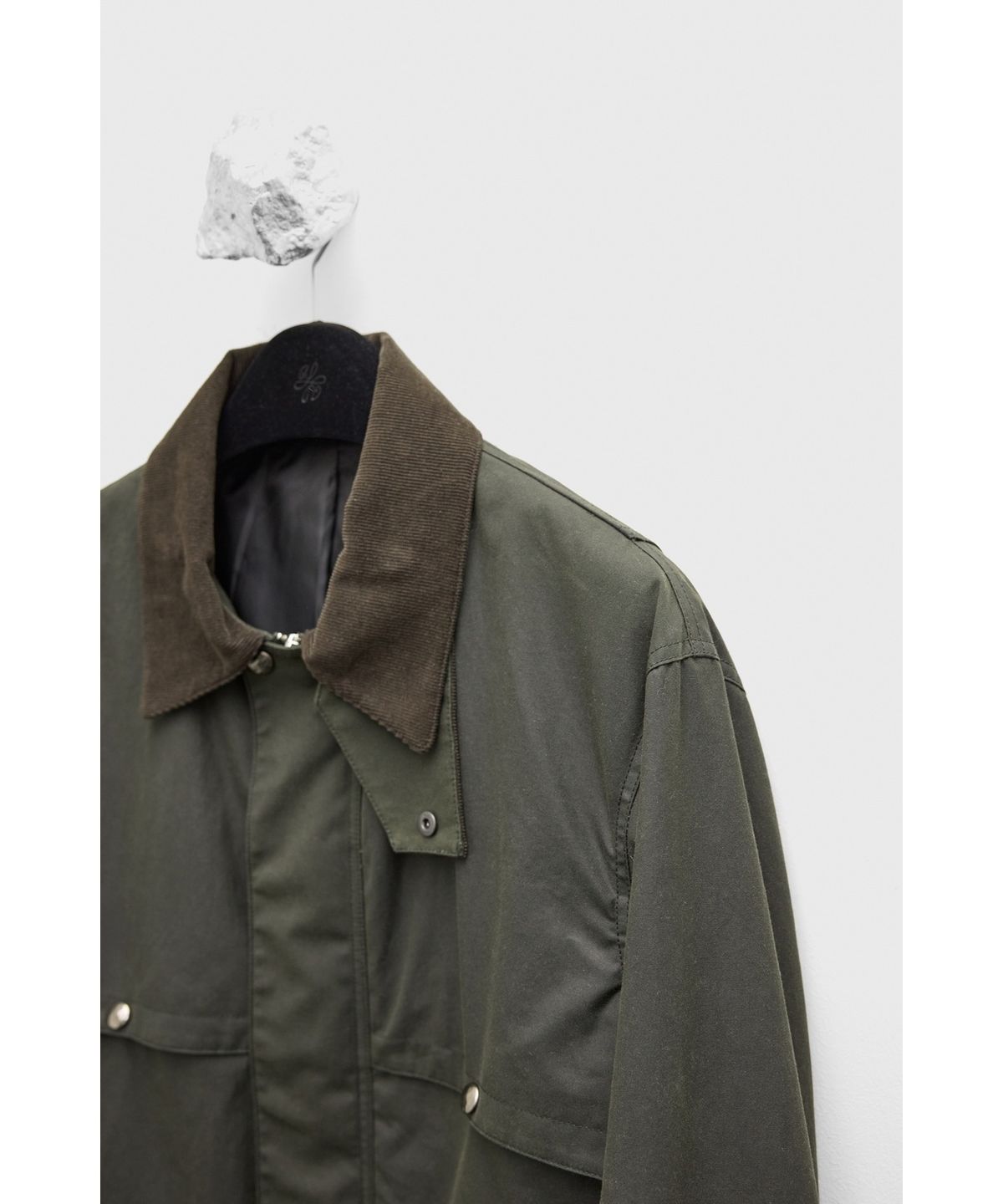 유스(YOUTH) Wax Coated Hunting Jacket - Dark Green