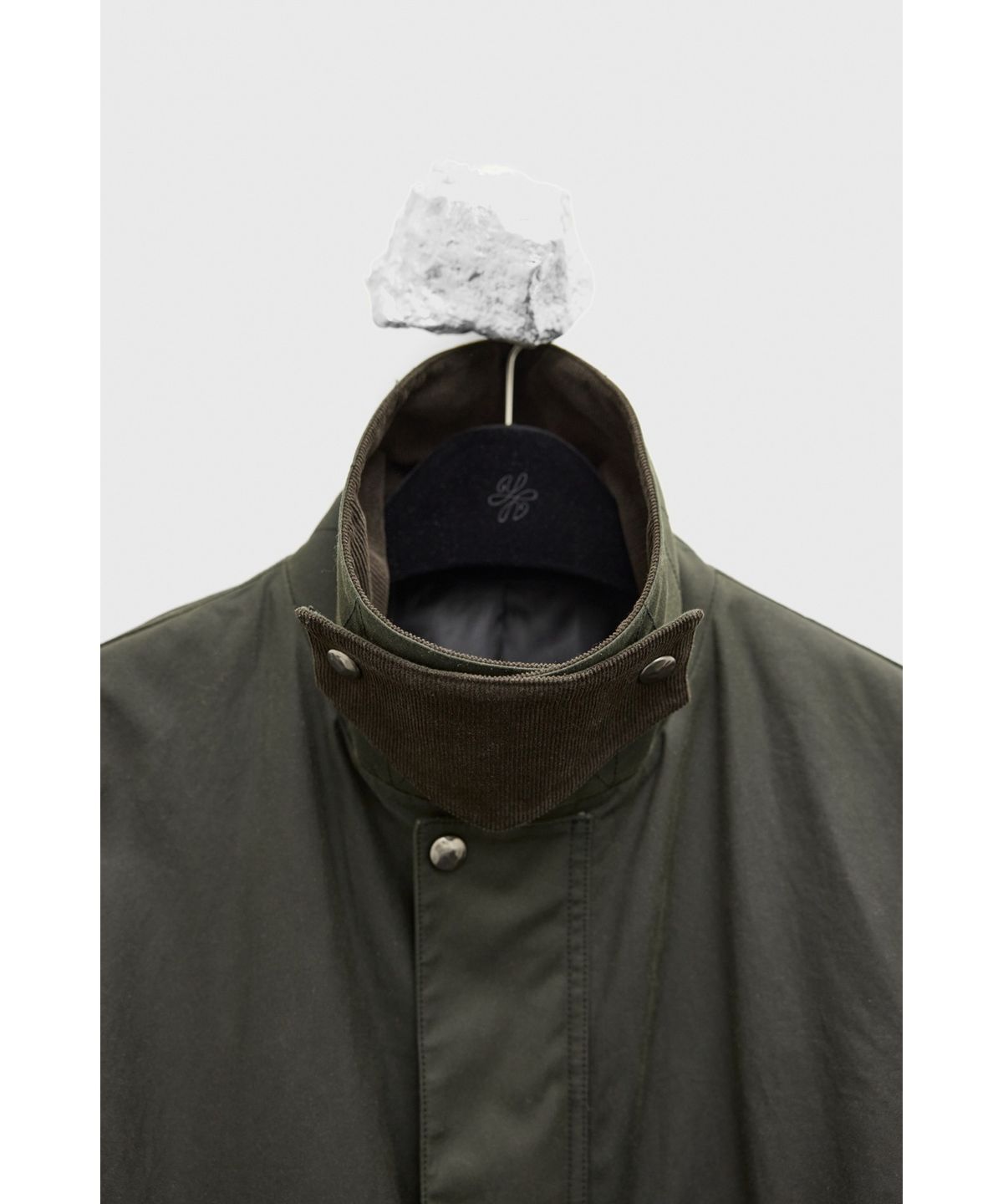 유스(YOUTH) Wax Coated Hunting Jacket - Dark Green