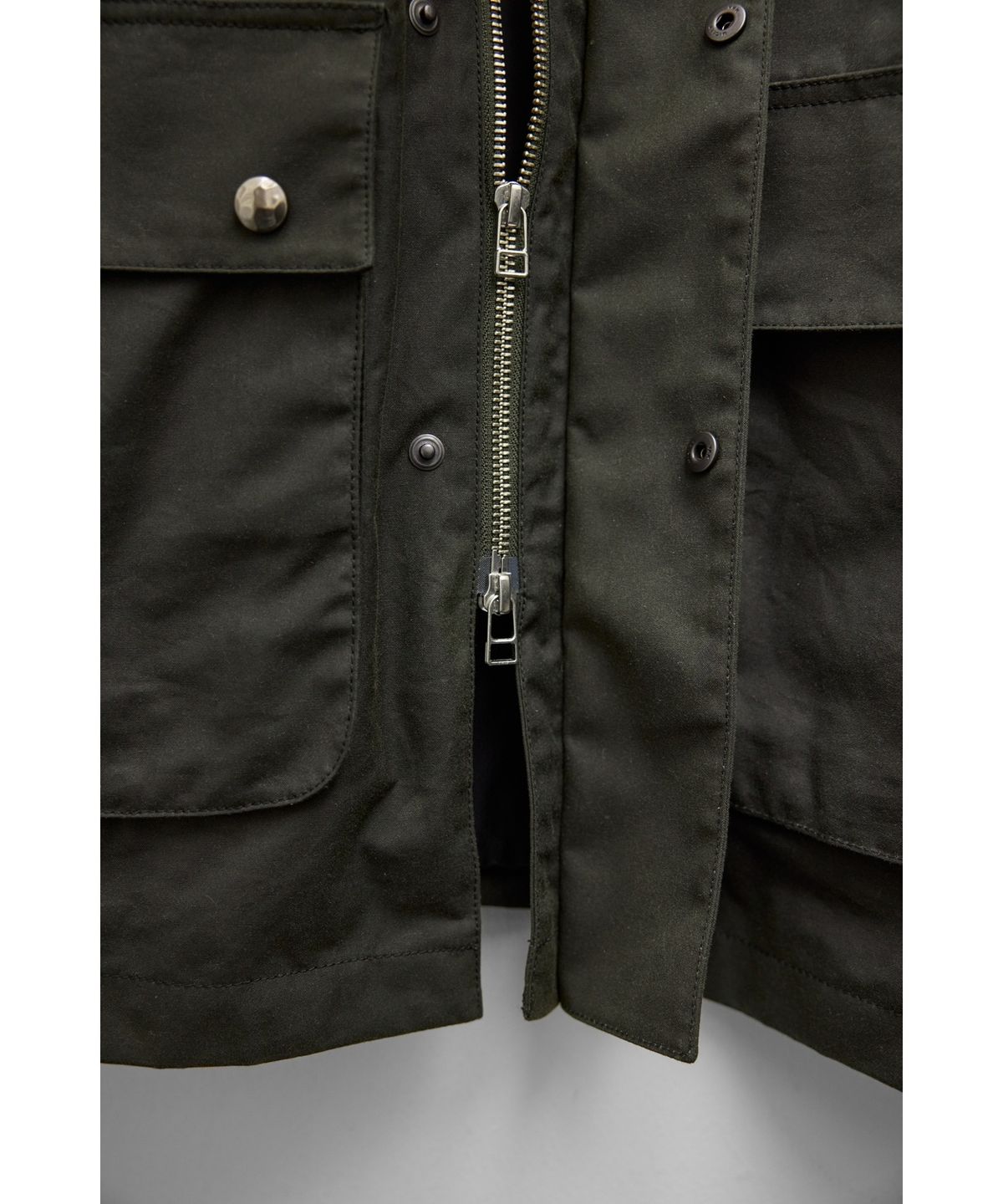 유스(YOUTH) Wax Coated Hunting Jacket - Dark Green