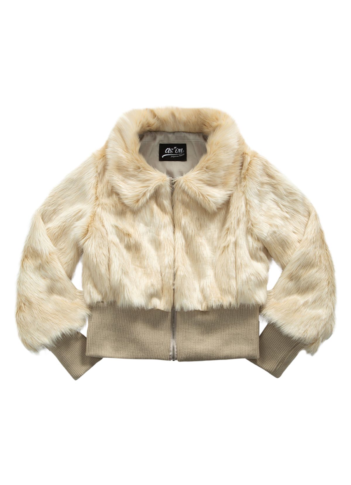 애즈온(ASON) OBEL FUR JACKET / IVORY