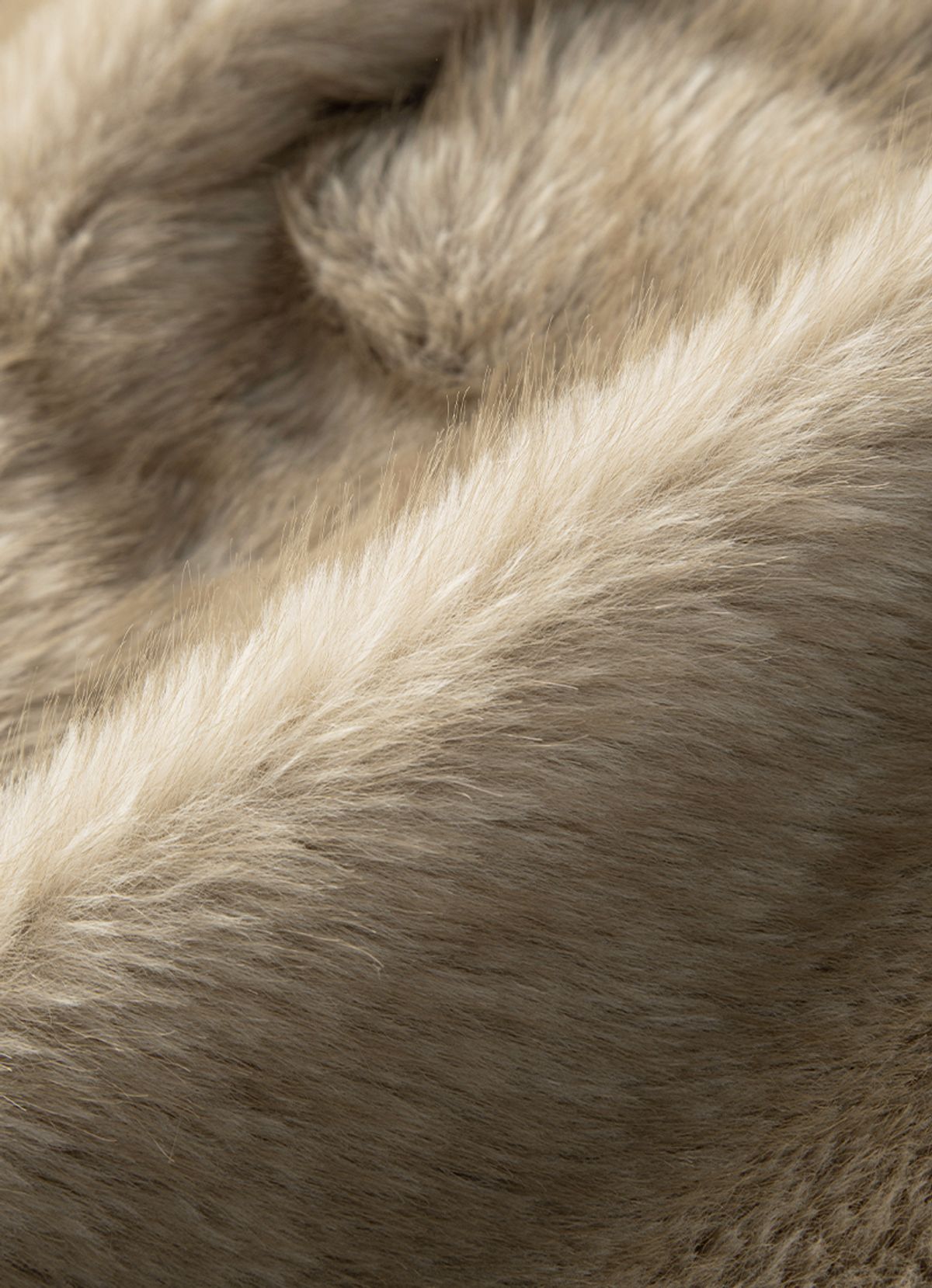 애즈온(ASON) KOA HOOD FUR JACKET / BEIGE