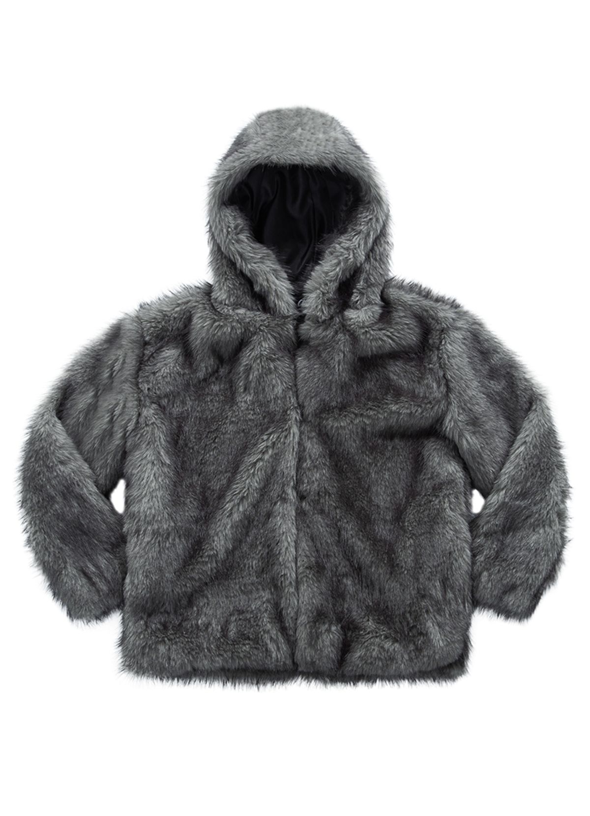 애즈온(ASON) KOA HOOD FUR JACKET / GRAY