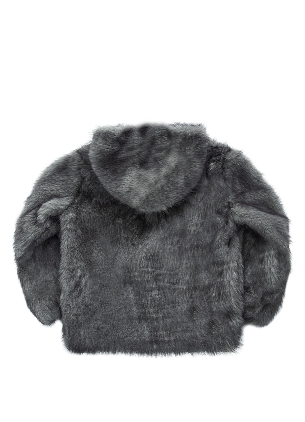 애즈온(ASON) KOA HOOD FUR JACKET / GRAY