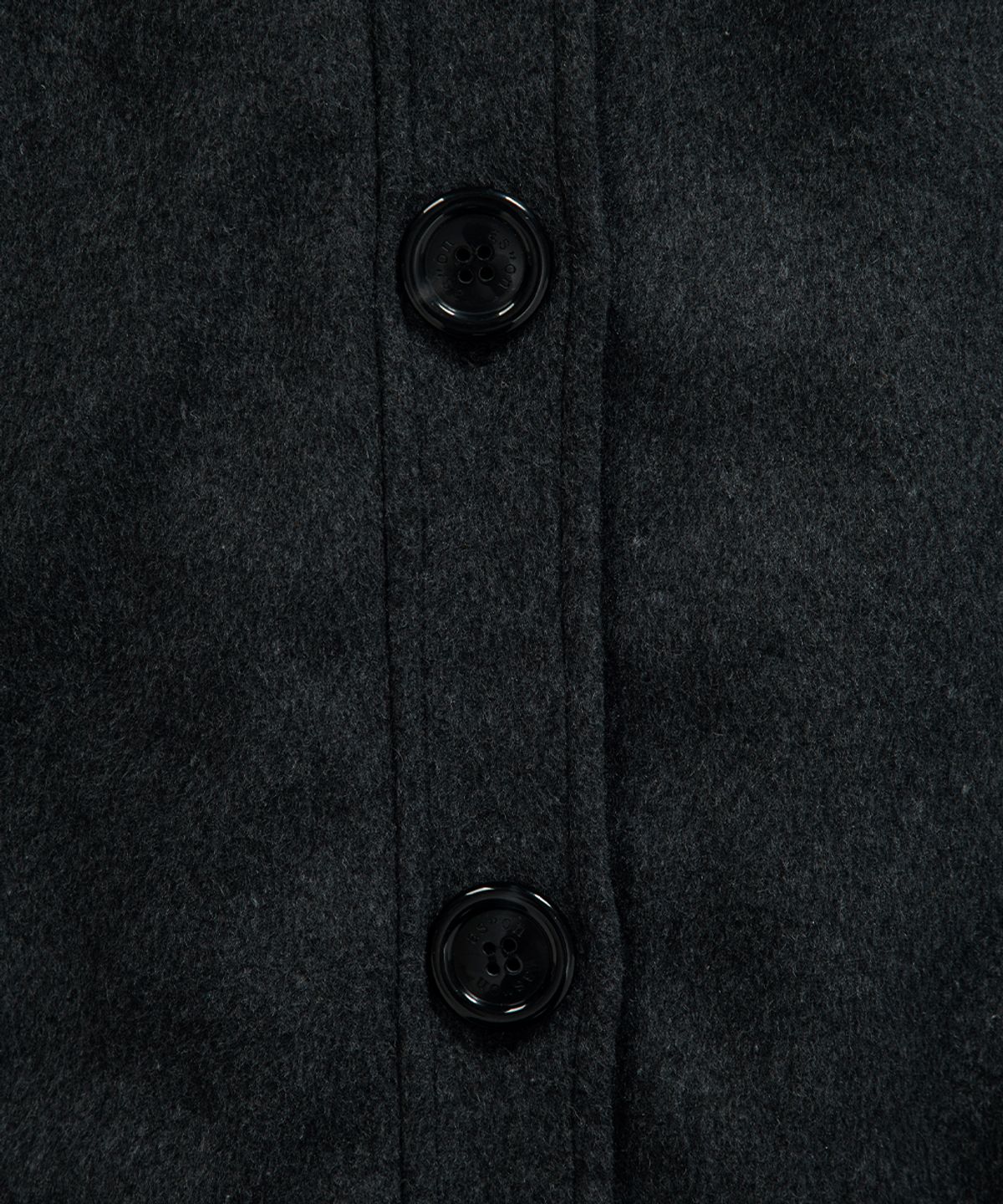 애즈온(ASON) ALLO HOOD LONG COAT / CHARCOAL