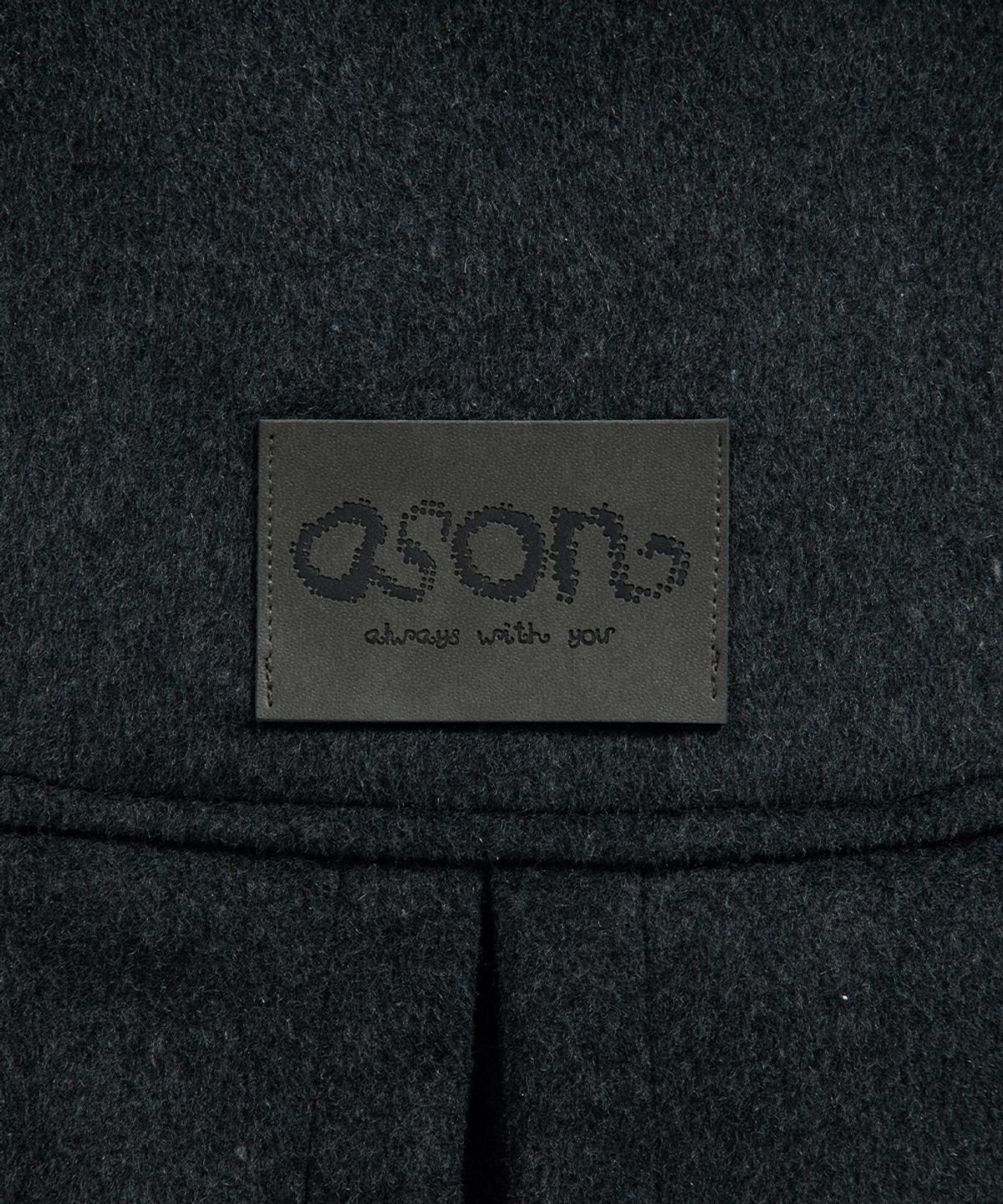 애즈온(ASON) ALLO HOOD LONG COAT / CHARCOAL