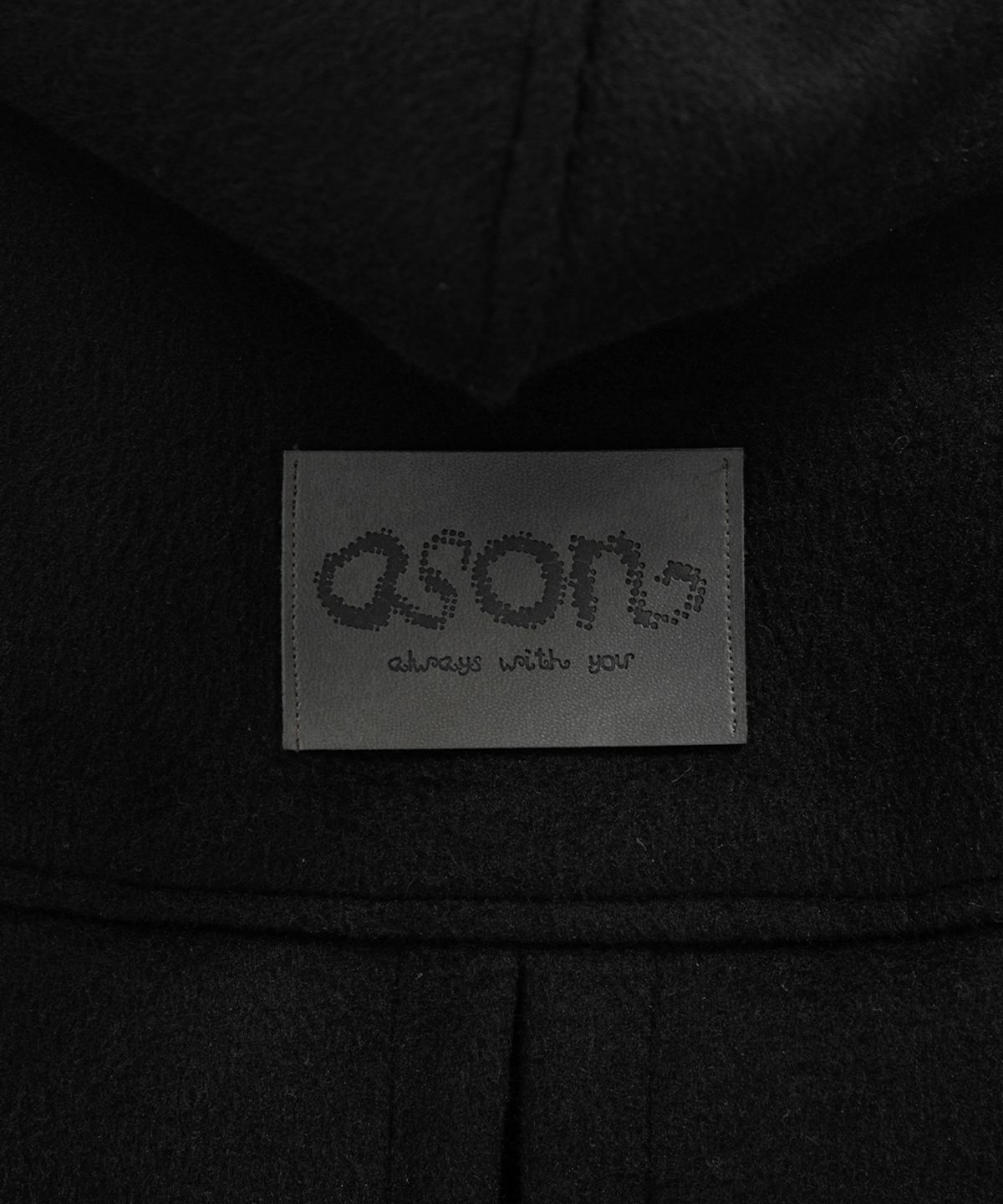 애즈온(ASON) ALLO HOOD LONG COAT / BLACK