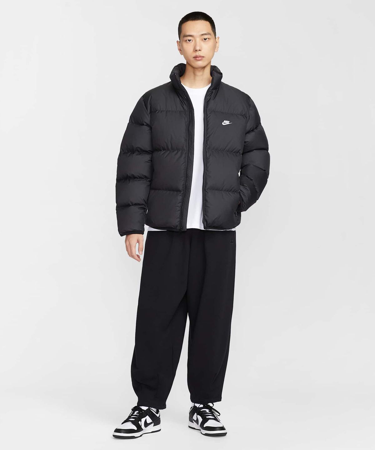 나이키(NIKE) 스포츠웨어 클럽 써마 핏 패딩 재킷 M - 블랙:화이트 / IB2976-010