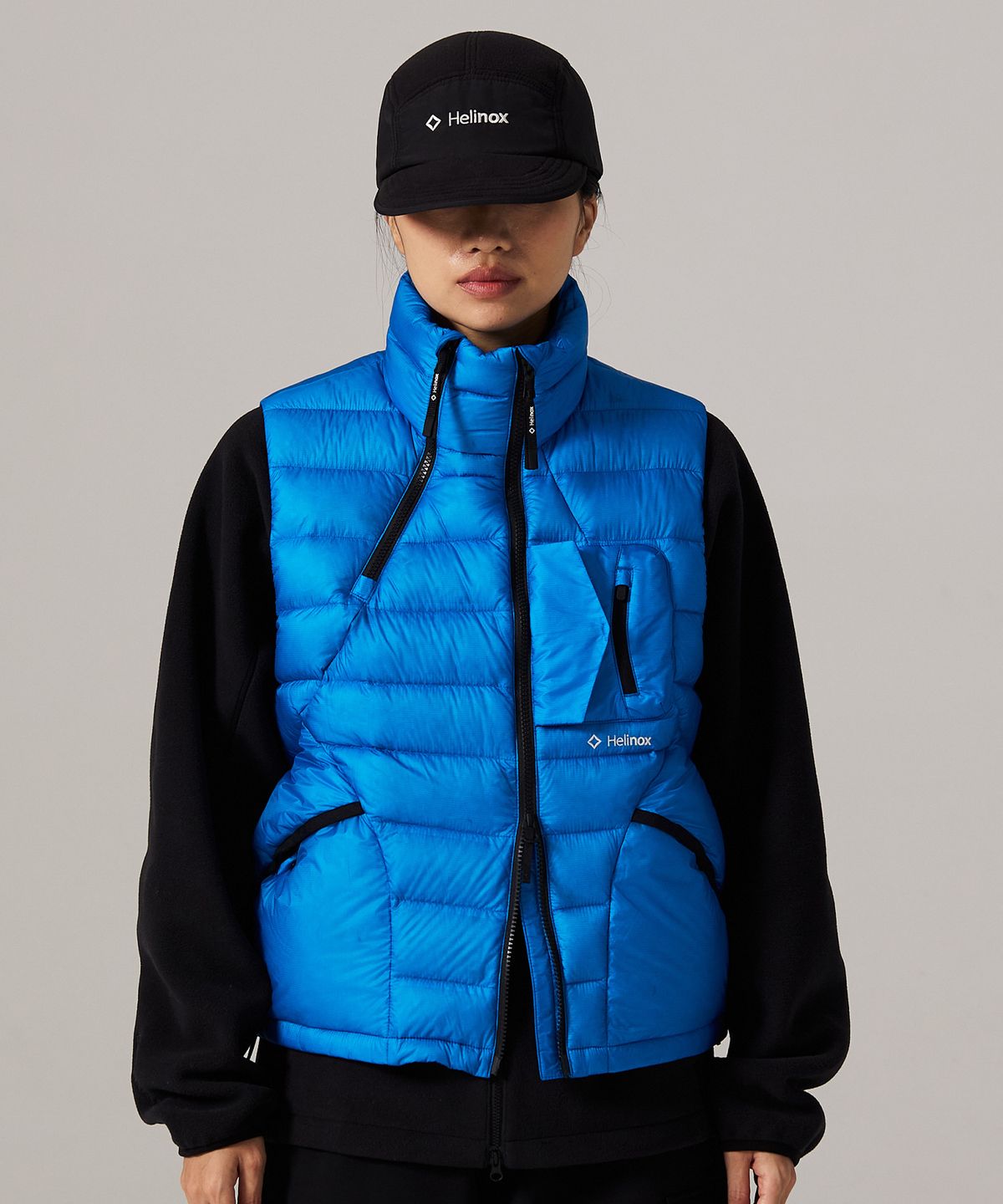 헬리녹스 웨어(HELINOX WEAR) 이클립스 팩 다운 베스트 Cyan Blue