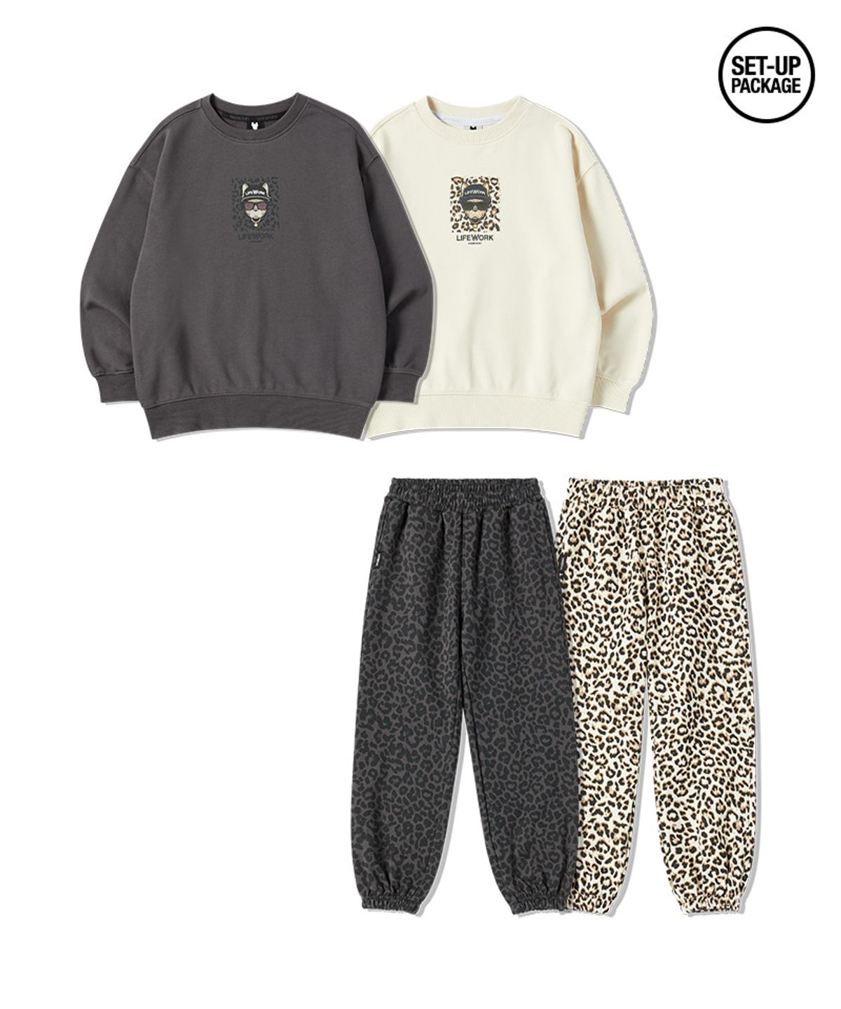 라이프워크 키즈(LIFEWORK KIDS) 키즈) 호피 힙독 셋업