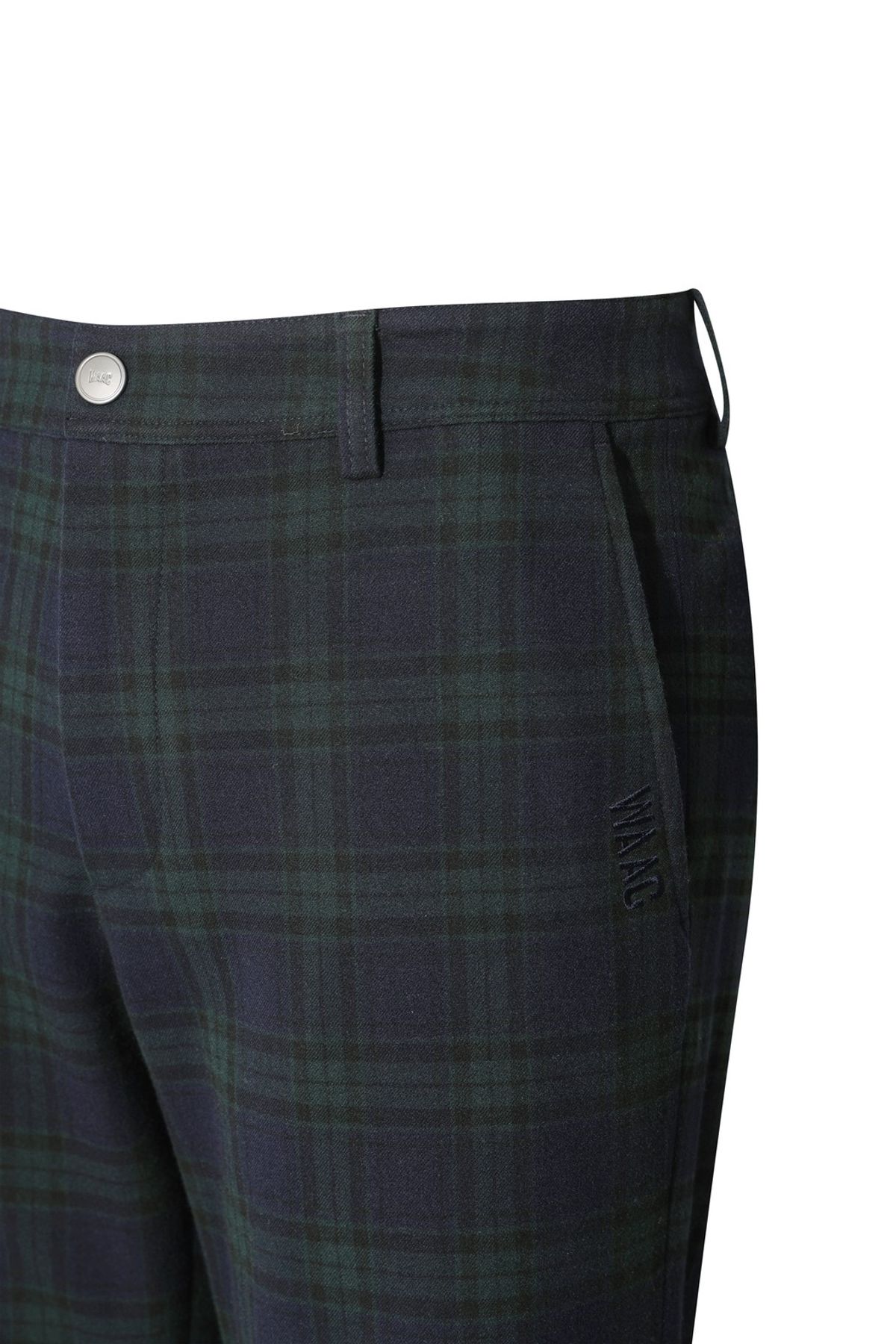 왁(WAAC) Men TR Check Patterned Pants WMPNW25705GRD