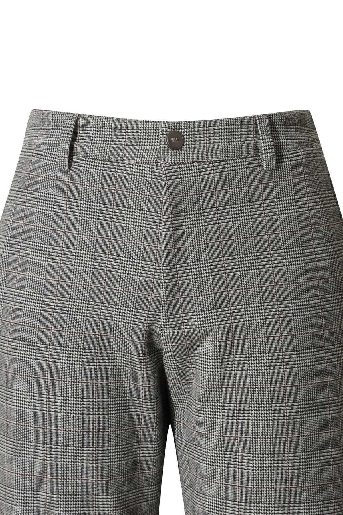왁(WAAC) Men TR Check Patterned Pants WMPNW25705GYD