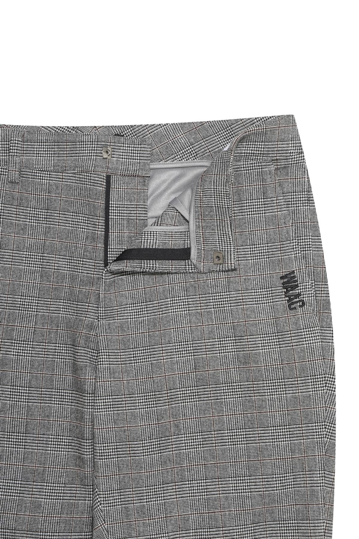 왁(WAAC) Men TR Check Patterned Pants WMPNW25705GYD