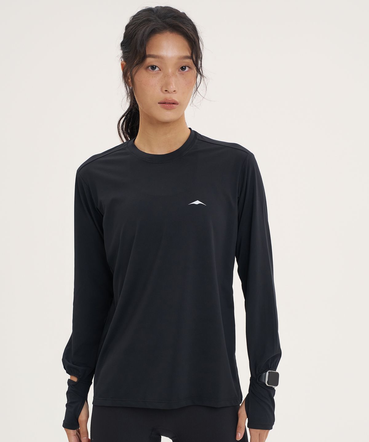 고요웨어(GOYOWEAR) [시넥틱스 프릭션] 그립 워치홀 롱 슬리브 (블랙)
