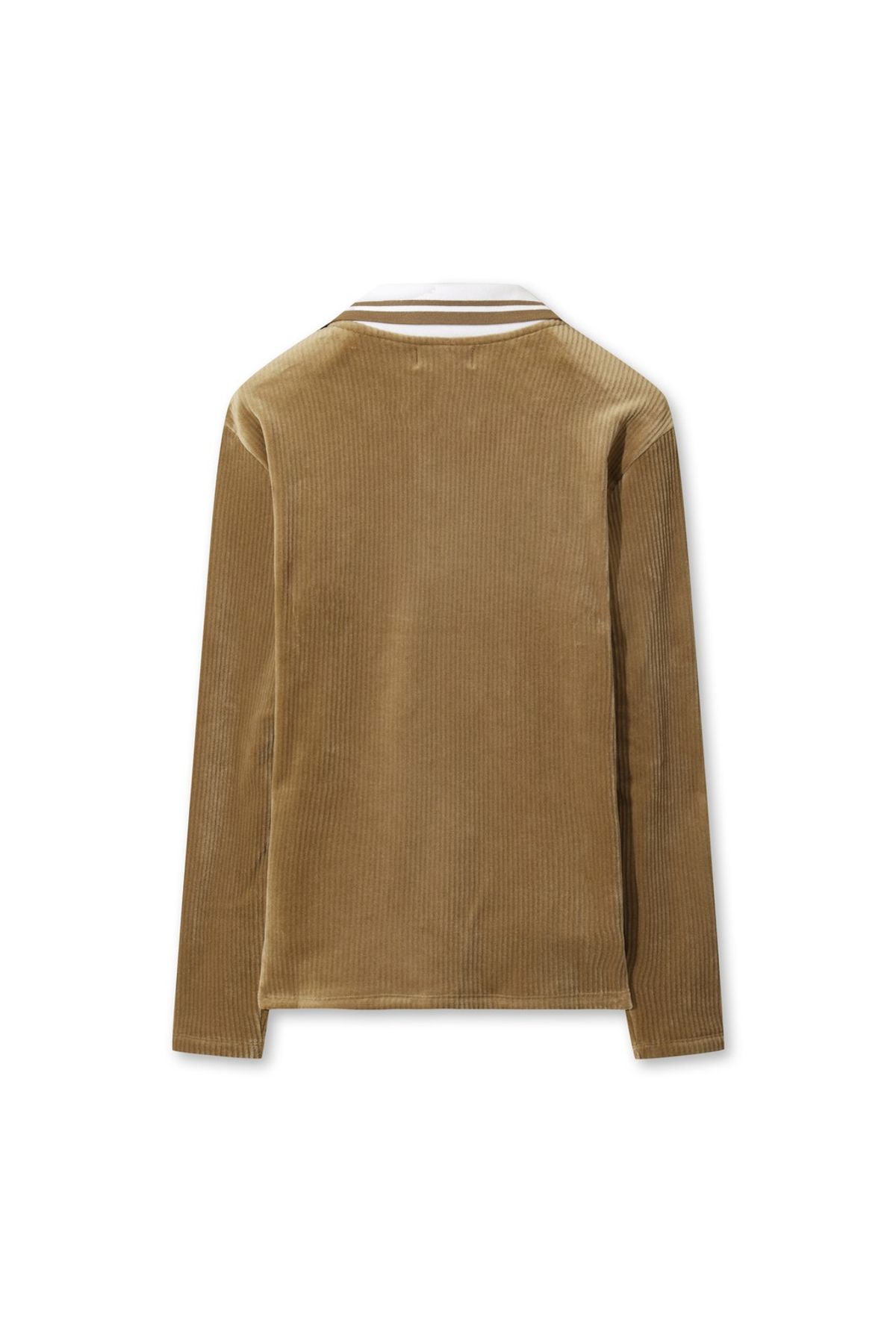 왁(WAAC) Women Ribbed Minky Fleece Pullover WWTBW25705BRL