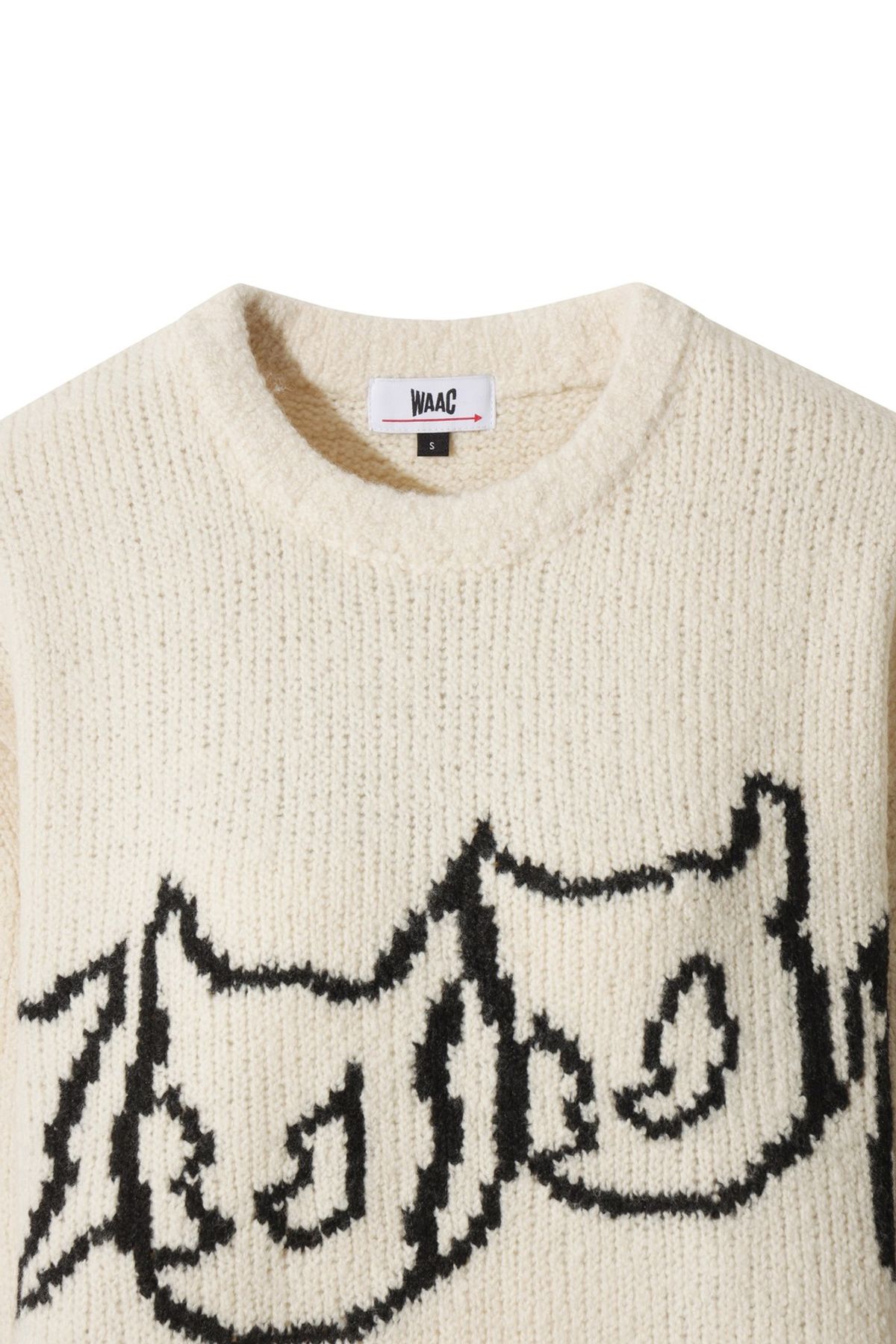 왁(WAAC) Women WAACKY Windproof Low-Gauge Sweater WWWAW25720IVX