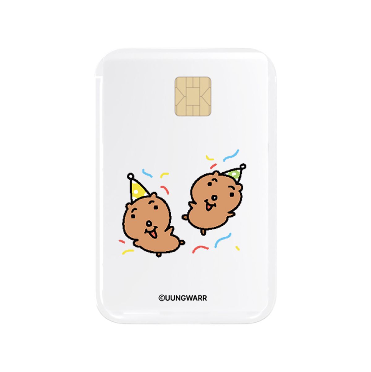 케이스픽스(CASEFIX) 극락쿼카의일상 투명 맥세이프 슬라이드 카드지갑