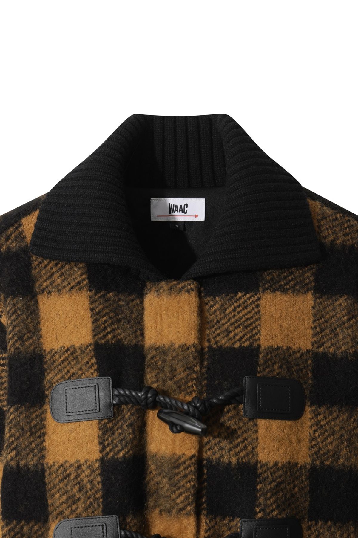 왁(WAAC) Women Tartan Check Knit Blouson Jacket WWWAW25712BRL